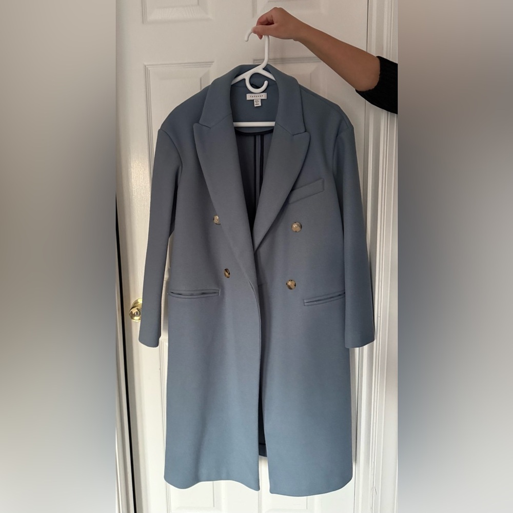 Topshop blue coat/peacoat